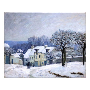Foto Alfred Sisley - Place Chenil en Marly, efecto de n