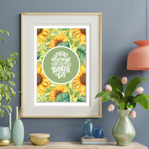 Foto "Algo Para Agradecer" Poster Del Girasol
