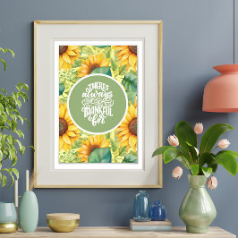 Foto "Algo Para Agradecer" Poster Del Girasol
