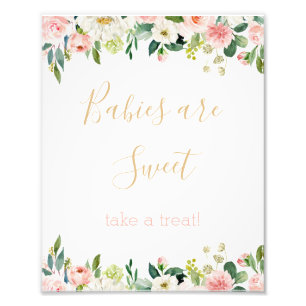 Foto Algunos bebés de Baby Shower confitados son Rótulo