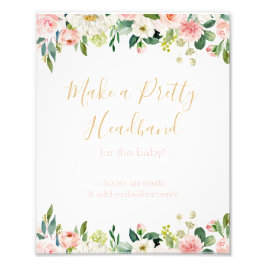 Foto Algunos conejitos Baby Shower hacen un Rótulo para