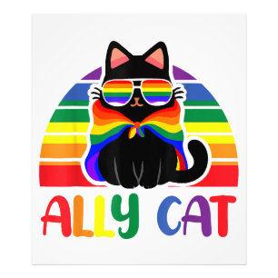 Foto Aliado LGBT Gato Sé Amable Arcoíris Divertido Band