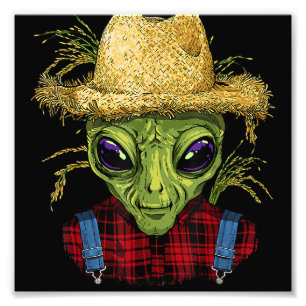 Foto Alien Farmer OVNI Alien Espacio Ultraterrestre Lov
