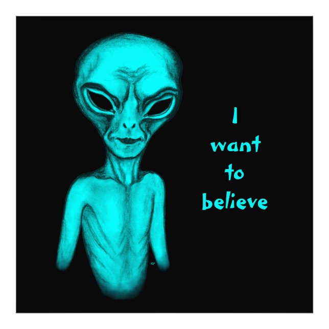 Foto Alien, quiero creer (Frente)