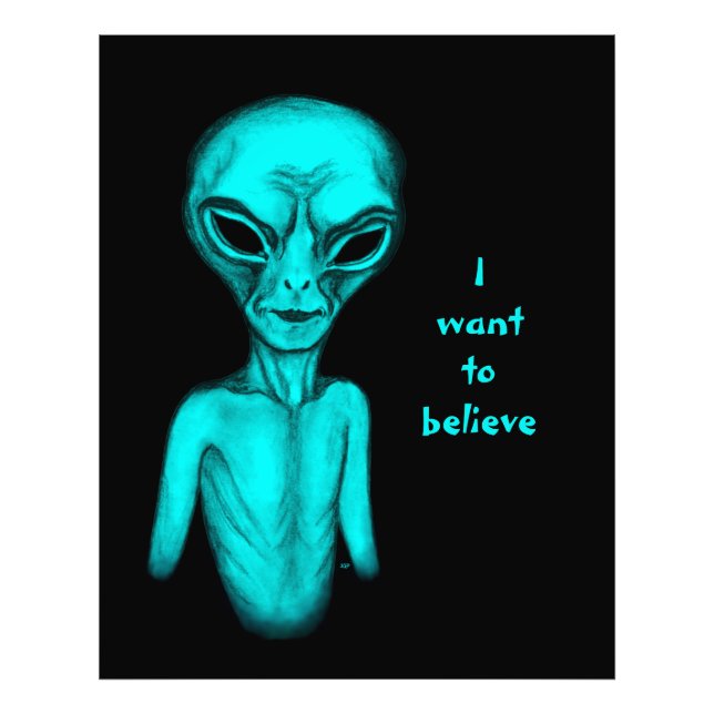 Foto Alien, quiero creer (Frente)