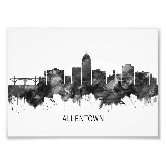 Foto Allentown Pennsylvania Skyline BW (Frente)