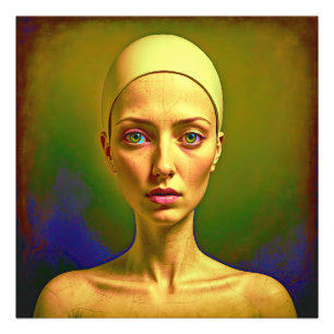 Foto Alma de porcelana agrietada - Retrato colorido