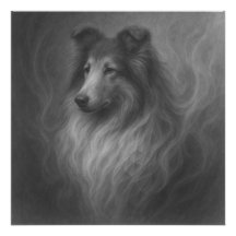 Alma Gentil — Retrato de Collie por GeoWild Design