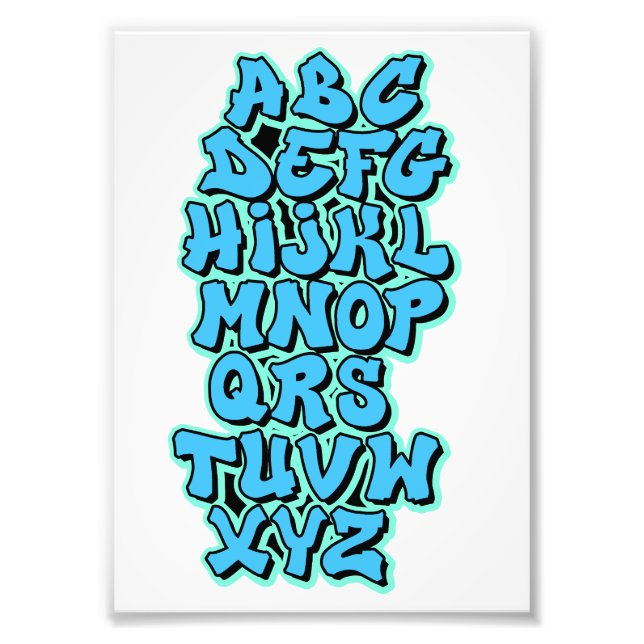 Foto Alphabet Blue / Green (Frente)