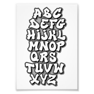 Foto Alphabet White / Grey
