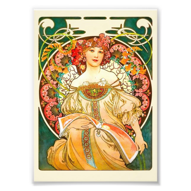 Foto Alphonse Mucha Art Nouveau Daydream (Frente)