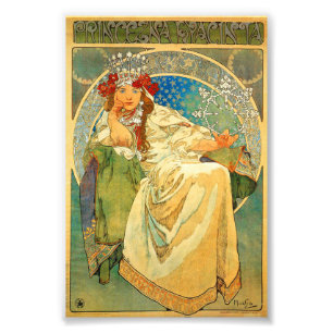 Foto Alphonse Mucha Art Nouveau Princess Hyacinth