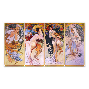 Foto Alphonse Mucha Cuatro Estaciones Prin