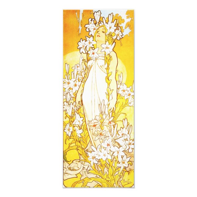 Foto Alphonse Mucha Lily Imprimir (Frente)