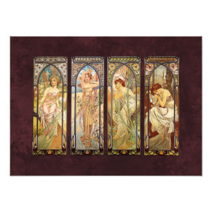Foto Alphonse Mucha, los tiempos del día