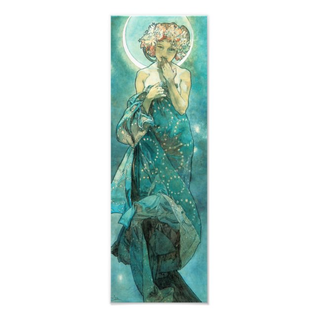 Foto Alphonse Mucha Moonlight Clair De Lune Art Nouveau (Frente)