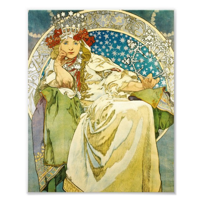 Foto Alphonse Mucha Princess Hyacinth Art Nouveau (Frente)