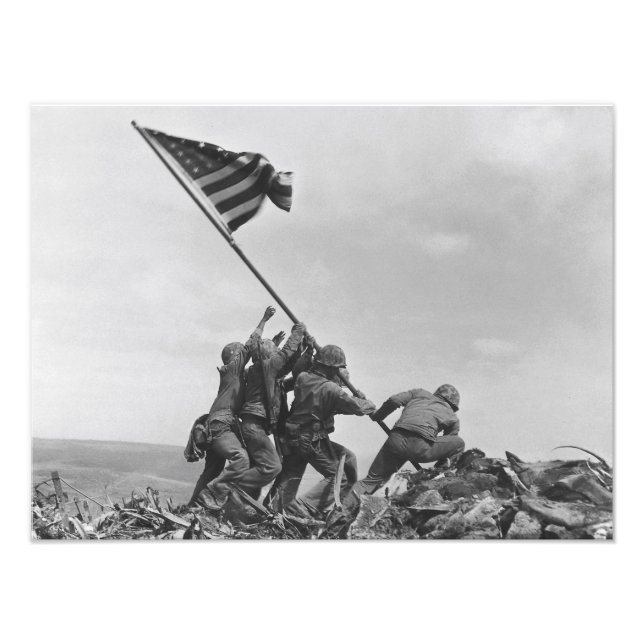 Foto Alzando la bandera en Iwo Jima (Frente)