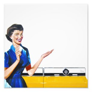 Foto Ama de casa y nueva lavadora