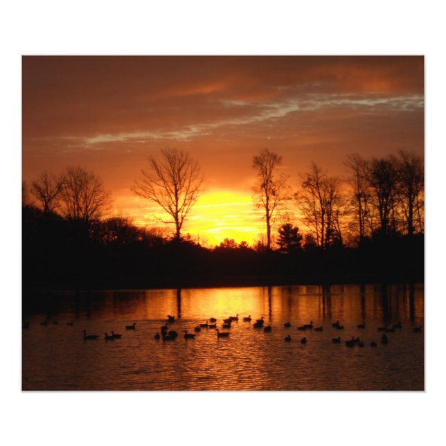 Foto amanecer de otoño (Frente)