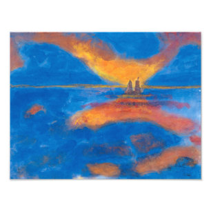 Foto Amanecer en el mar Emil Nolde
