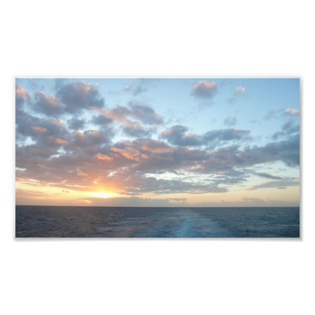 Foto Amanecer en el mar I Pastel (Frente)