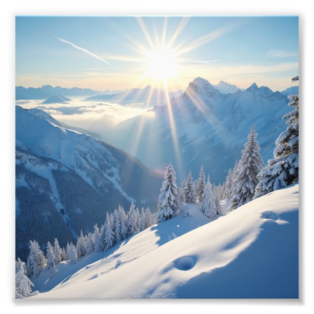 Foto Amanecer sobre las montañas de América (Frente)