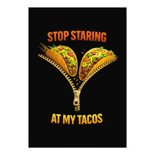 Foto Amante de Tacos Divertido Deja de Mirar