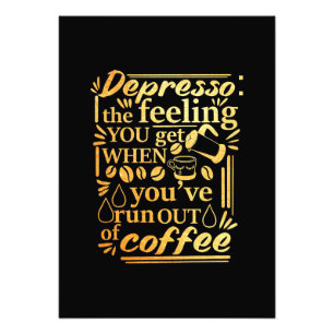 Foto Amante del café que te has quedado sin café