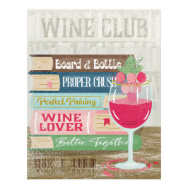Foto Amante del libro de Wine Glass Stack Wine Club
