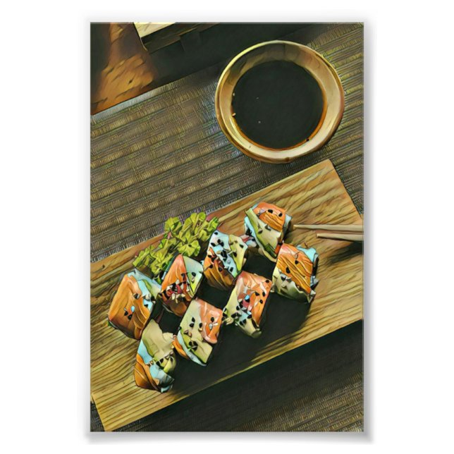 Foto Amante japonés del sushi (Frente)