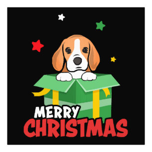 Foto Amantes de Beagle Santa Perro Navidad Feliz Navida