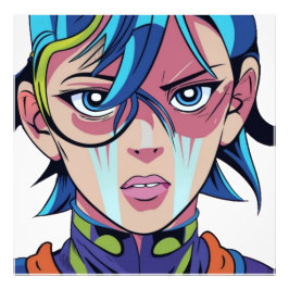Foto Amantes del arte pop de manga animadora personaliz