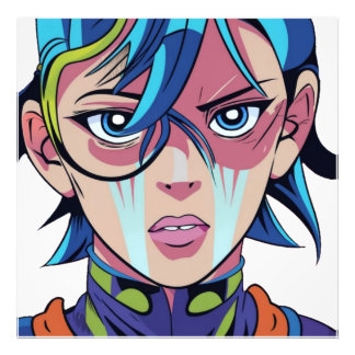 Foto Amantes del arte pop de manga animadora personaliz