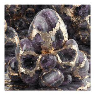 Foto Amatista Real y Geoda de Oro Líquido: Abstracción 
