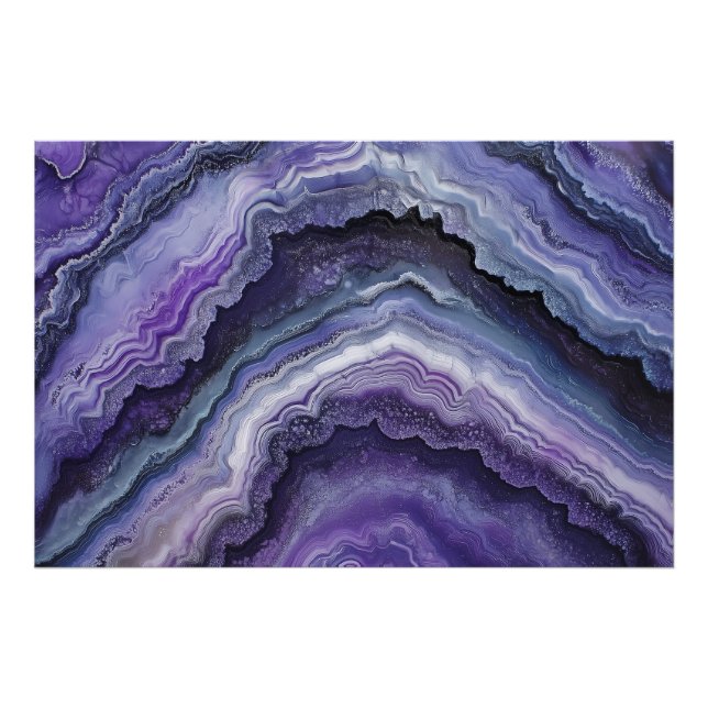Foto Amethyst Geode Fluid Pour (Frente)