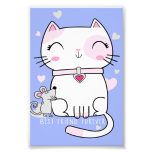 Foto Amigos Mejores De Gato Y Ratón, Gracioso Regalo De