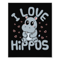 Amo a Hippos Cute Hippopótamo Lover
