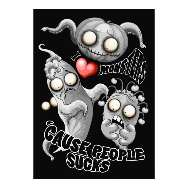 Foto Amo a los monstruos porque la gente se acosa (Frente)