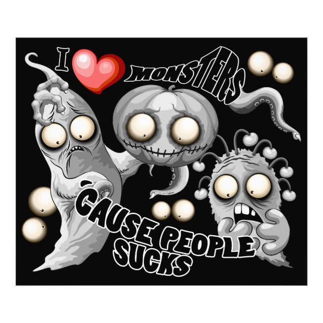 Foto Amo a los monstruos porque la gente se acosa (Frente)