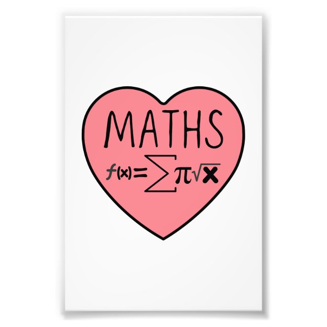 Foto Amo el corazón de las matemáticas (Frente)