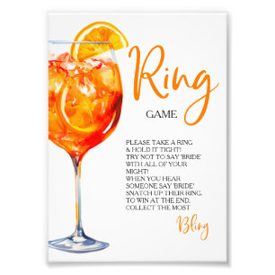 Foto Amor a Primera Spritz Juego de Anillos de Círculo