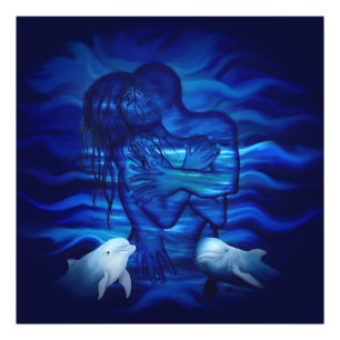 Foto Amor, acto de pasión - pareja con delfín