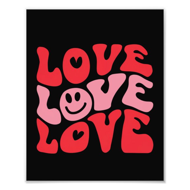 Foto Amor Día de San Valentín Groovy Divertido Día Fest (Frente)