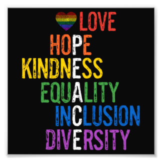 Foto Amor Esperanza Amabilidad Igualdad Inclusión Diver