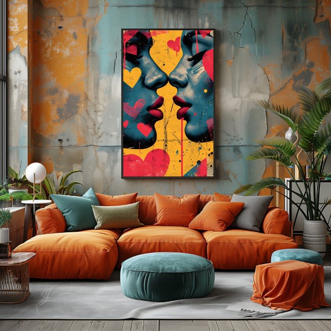 Foto Amor Pop Art: Rostros Enamorados (Subido por el creador)