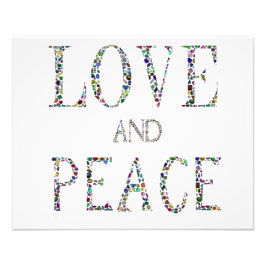 Foto Amor y paz - Diseño de Letras Gemstone