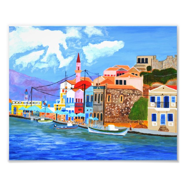 Foto Ampliación de la fotografía de la costa griega (Frente)