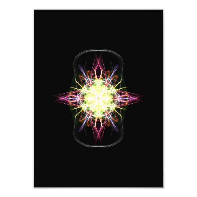 Foto Ampliación de un colorido diseño abstracto (Frente)