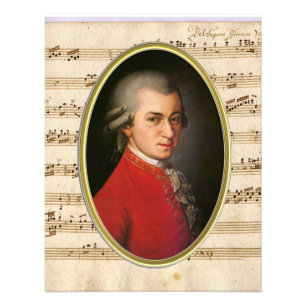 Foto Ampliación del retrato de Wolfgang Amadeus Mozart